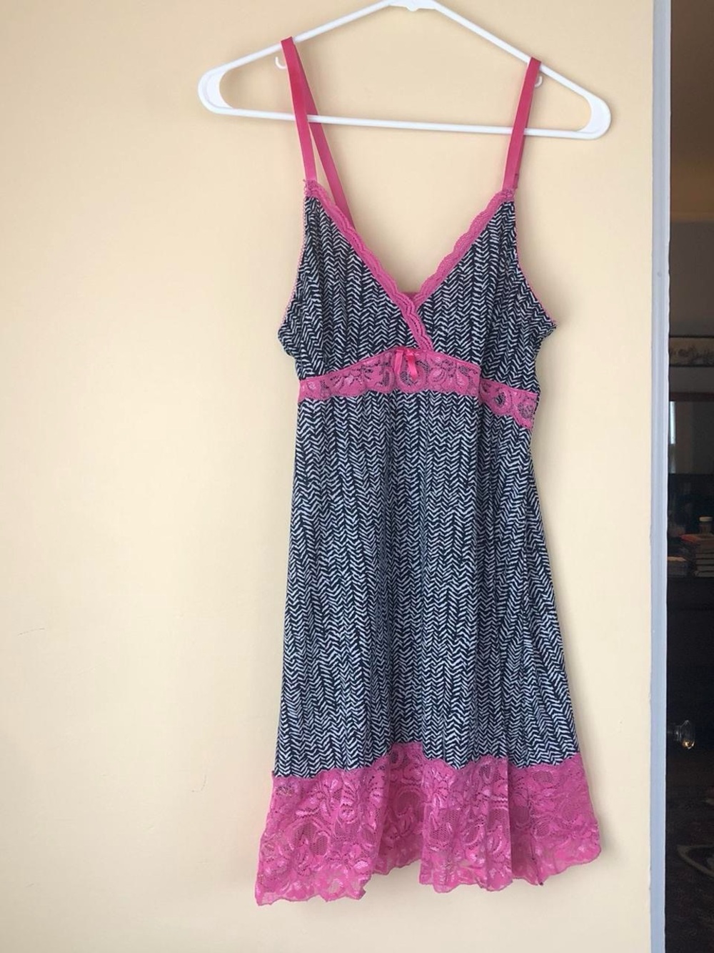 Y2K Lace-Trim Slip Dress